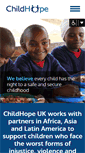 Mobile Screenshot of childhope.org.uk