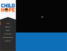Tablet Screenshot of childhope.org.ph