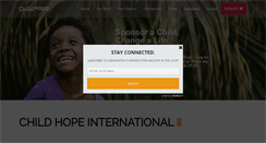 Desktop Screenshot of childhope.org
